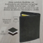 Preview: Hochwertige Geldbörse Geldbeutel Portemonnaie Büffel Leder Adler geprägt RFID Schutz Grau